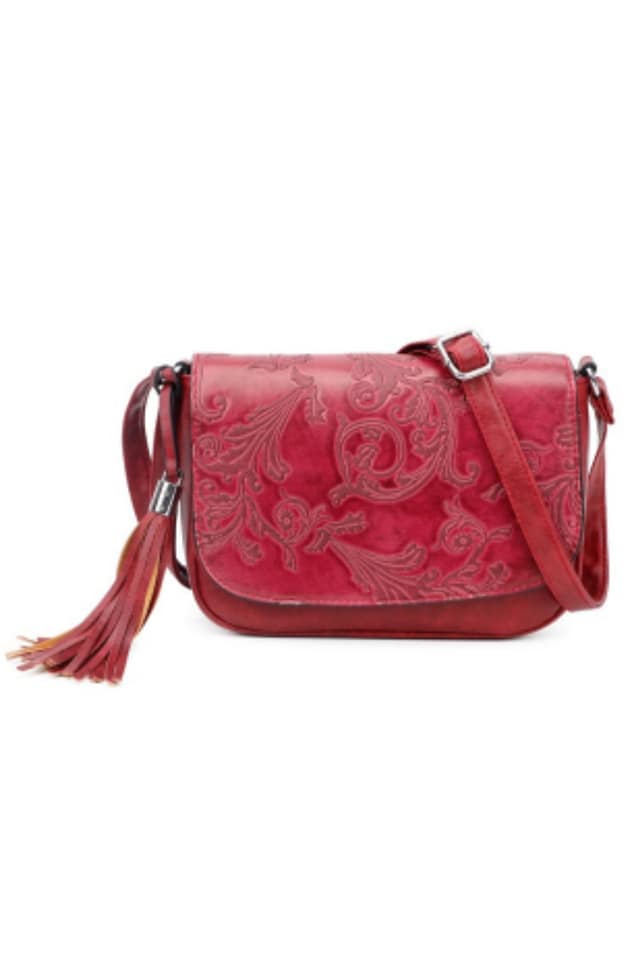 BOLSO BANDOLERA MUJER TEXTURA ROJO - Andrade Shop