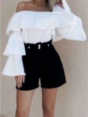 BLUSA MUJER MEXICANA CON VOLANTES