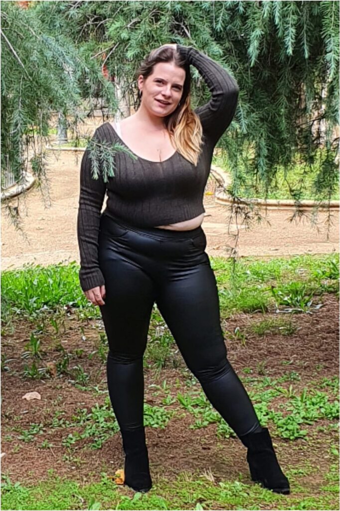 Pantalones Leggings Polipiel Tallas Grandes Pantalones Mujer Símil